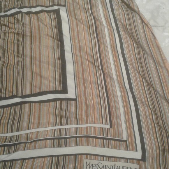 Vintage early 1960s YSL Yves Saint Laurent scarf rare unique design - Picture 3 of 4